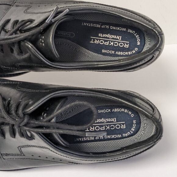 Rockport DresSports Business Apron Lace-up Dress Shoes, Black, Mens 7.5 M main image 7